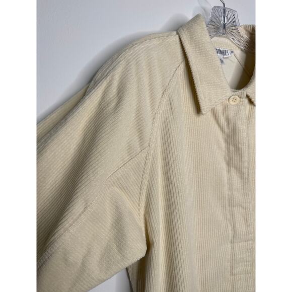 Vintage 80s/90s SK & Company Cream Corduroy Jacket puffy shoulders Hong Kong 12 - Picture 8 of 14
